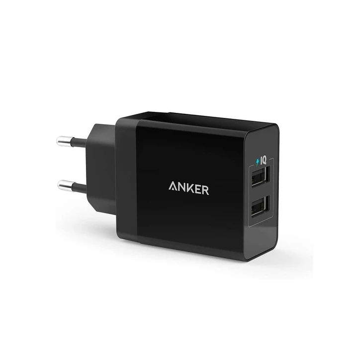 Φορτιστής Πρίζας Anker 2-Port Usb-A 24W Black