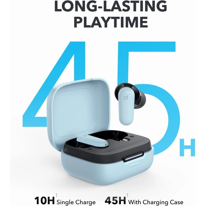 Bluetooth Handsfree Anker Soundcore P30i Tws Smart Nc Blue