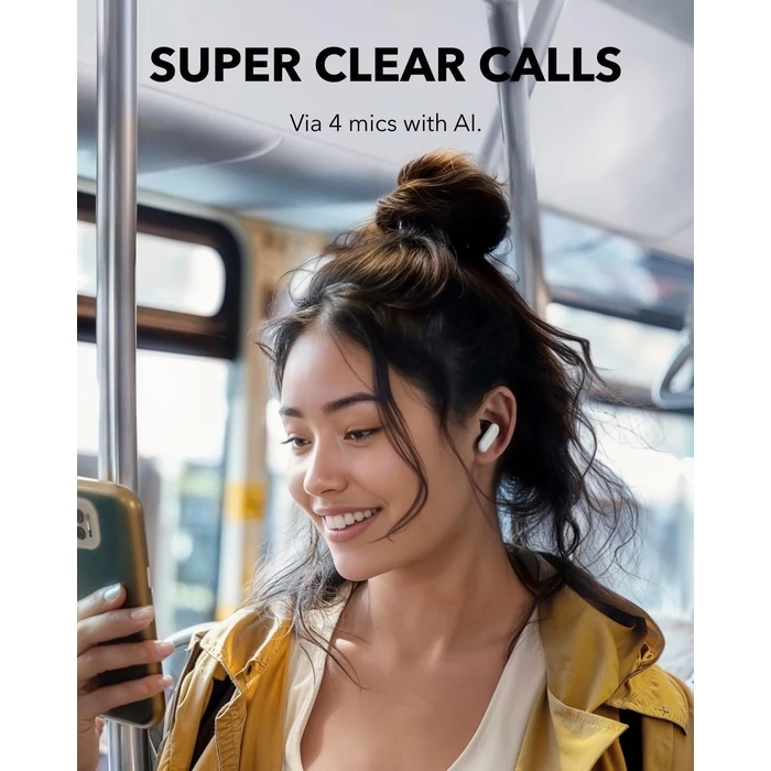 Bluetooth Handsfree Anker Soundcore P30i Tws Smart Nc White