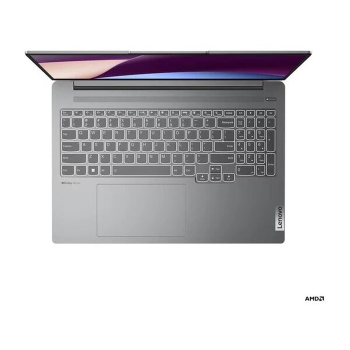 Laptop Lenovo 16'' IdeaPad 5 Pro 16APH8 R7-7840HS/16GB/1TB SSD/NVIDIA GeForce RTX 4050 6GB/Win 11 Home/Arctic Grey (83AR001LGM)