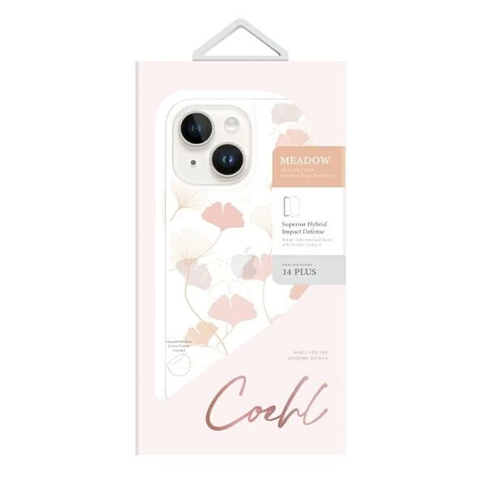 UNIQ Coehl Meadow Apple iPhone 14 Plus / 15 Plus różowy/spring pink