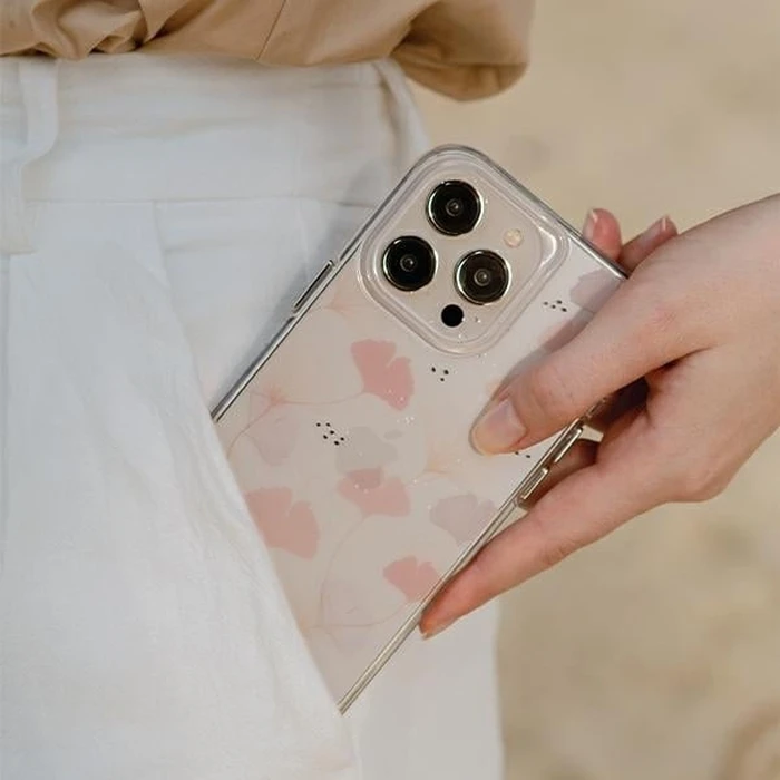 UNIQ Coehl Meadow Apple iPhone 14 Plus / 15 Plus różowy/spring pink