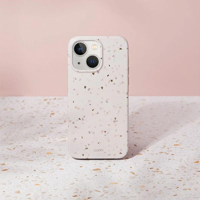 UNIQ Coehl Terrazzo Apple iPhone 14 piaskowy/sandstone