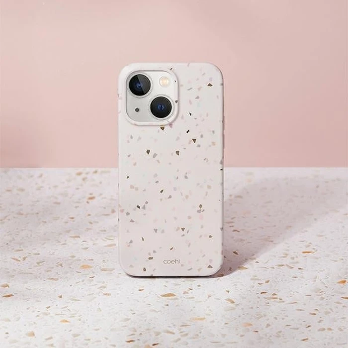 UNIQ Coehl Terrazzo Apple iPhone 14 Plus / 15 Plus piaskowy/sandstone