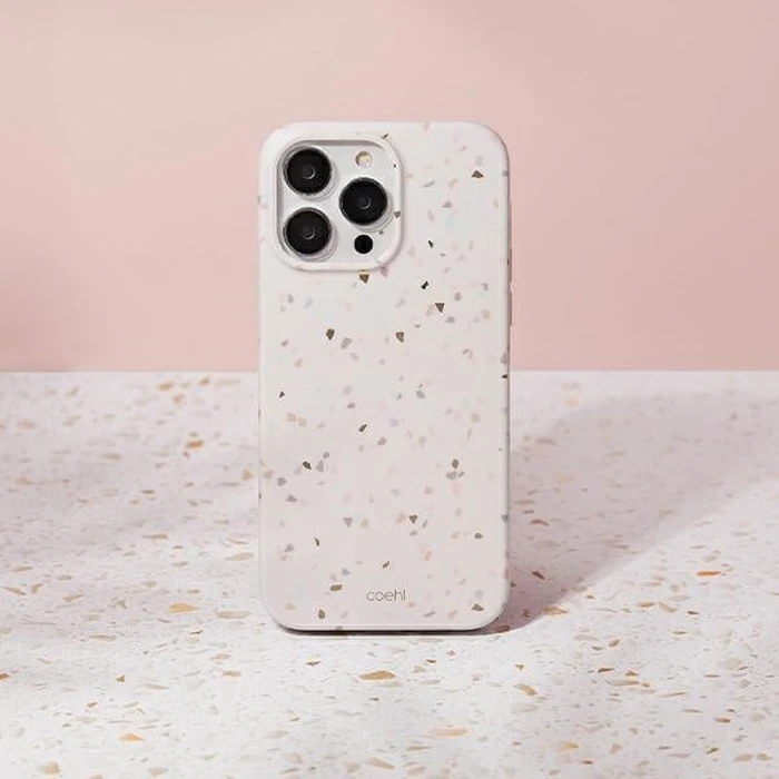 UNIQ Coehl Terrazzo Apple iPhone 14 Pro piaskowy/sandstone