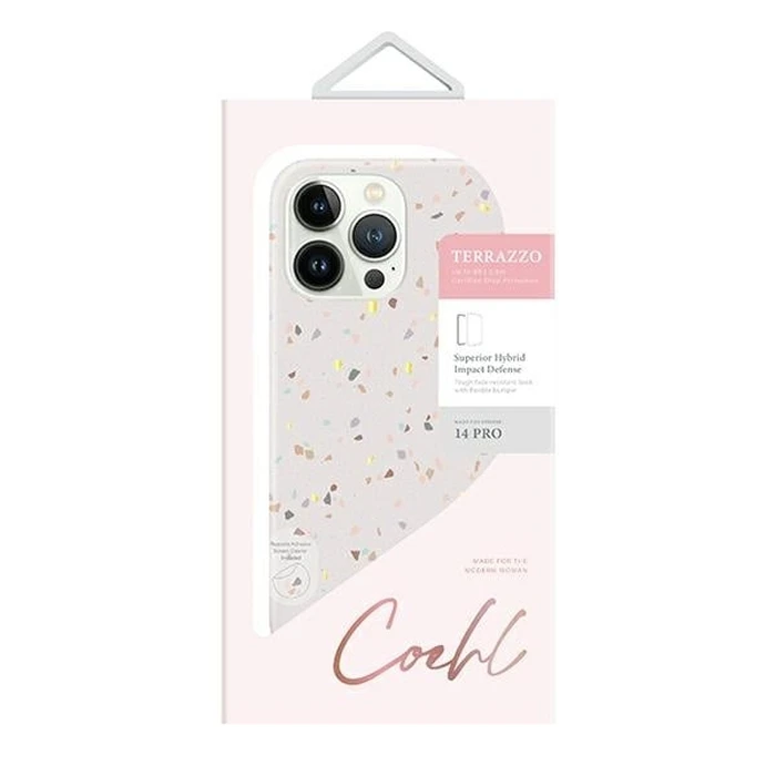 UNIQ Coehl Terrazzo Apple iPhone 14 Pro piaskowy/sandstone