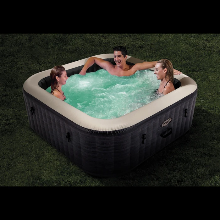 INTEX Greystone Square Bubble Spa Set - 4 άτομα