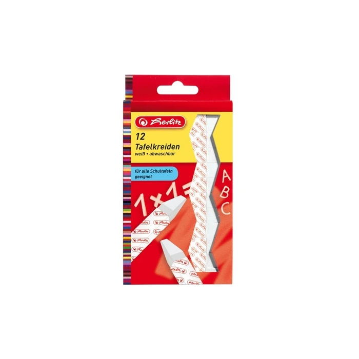 Herlitz Σετ 12 Λευκές Κιμωλίες