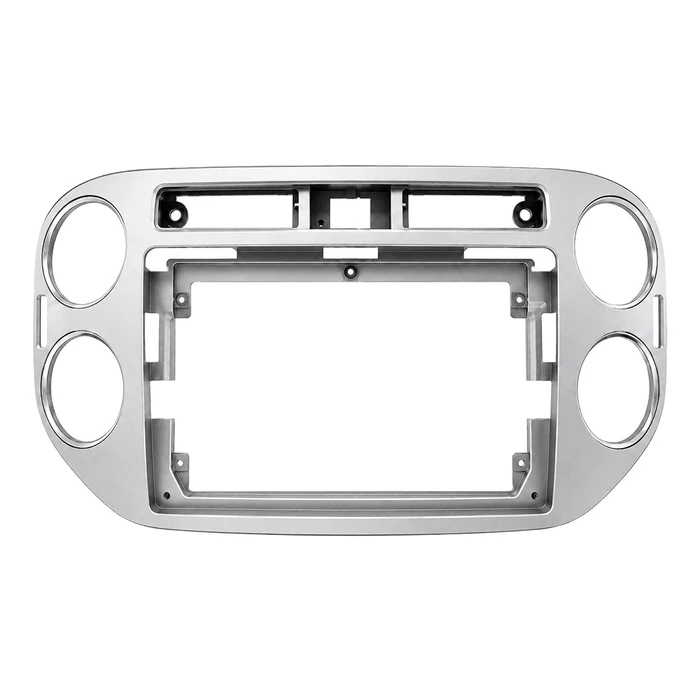 VenCore 3550-0639G - 9" Front Fascia Panel with Wiring & CANbus Box for VW Tiguan 2008-2016 — Gray