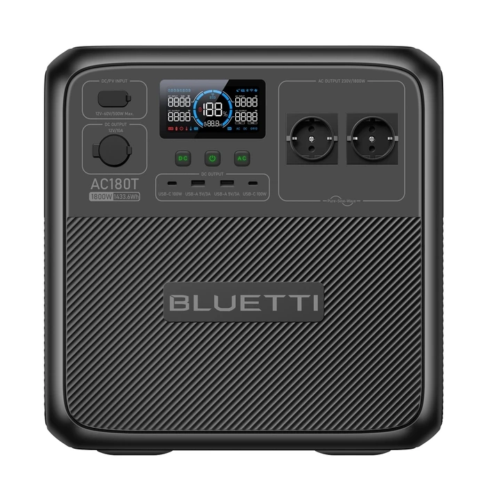Power Station Bluetti AC180T with Swappable Battery, 1800W AC Outlet 1433Wh