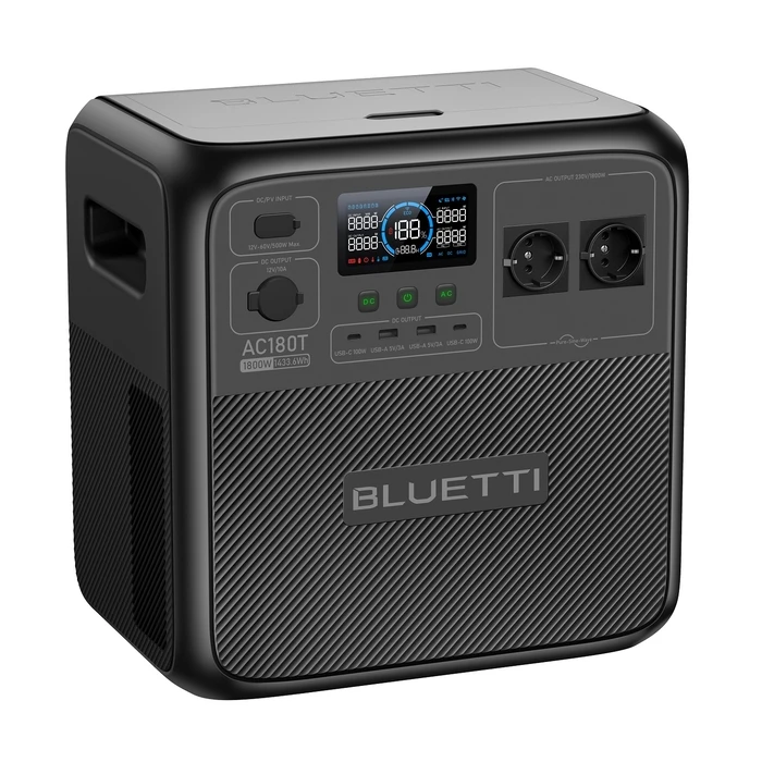 Power Station Bluetti AC180T with Swappable Battery, 1800W AC Outlet 1433Wh