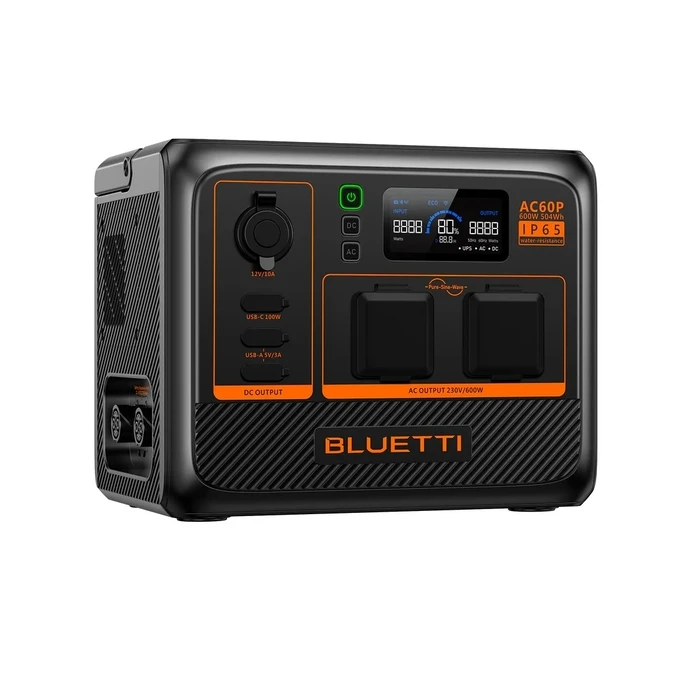 Power Station Bluetti Premium AC60P Expandable IP65, 600W AC Outlet 504Wh