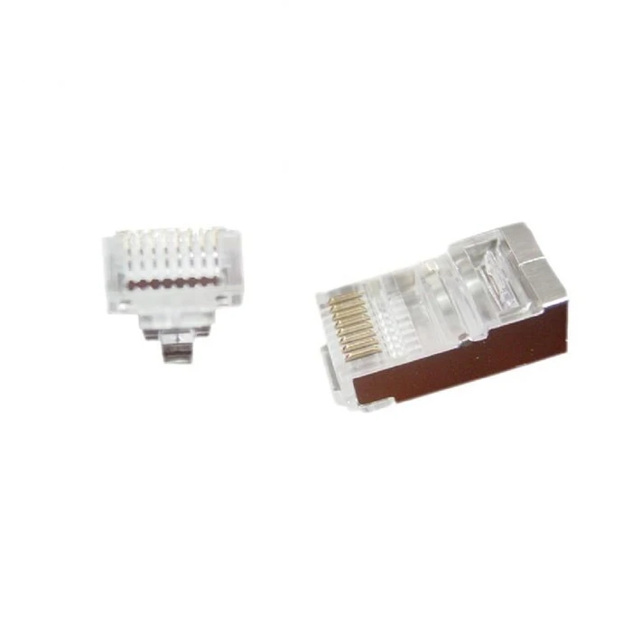 Ακροδέκτης Cablexpert 8p8c Rj45 Ftp Pass Through, Σακουλάκι 50 Τεμ GM-8P8C-PTF-50