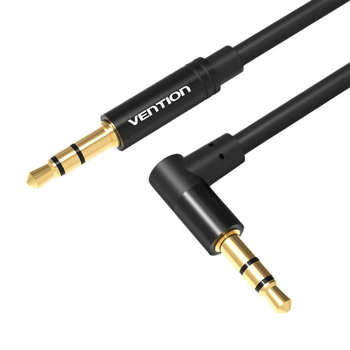 Καλώδιο Mini jack 3,5mm AUX 90 degree Vention BAKBD-T 0.5m (black)