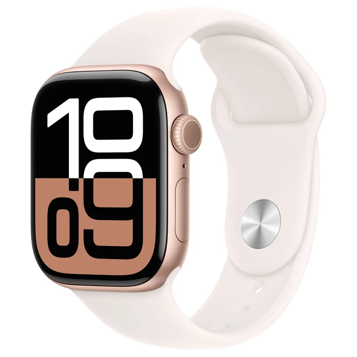 Smartwatch Apple Watch Series 10 GPS + Cellular 42mm Rose Gold Aluminium with Light Blush Sport Band - M/L