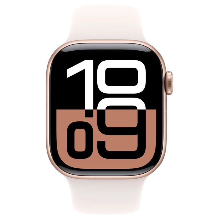 Smartwatch Apple Watch Series 10 GPS + Cellular 42mm Rose Gold Aluminium with Light Blush Sport Band - M/L