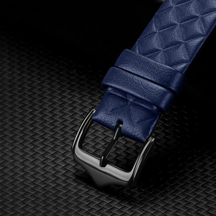 Dux Ducis Leather Strap for Apple Watch 4/5/6/7/8/9/SE/10 40/41/42mm blue (England Version)