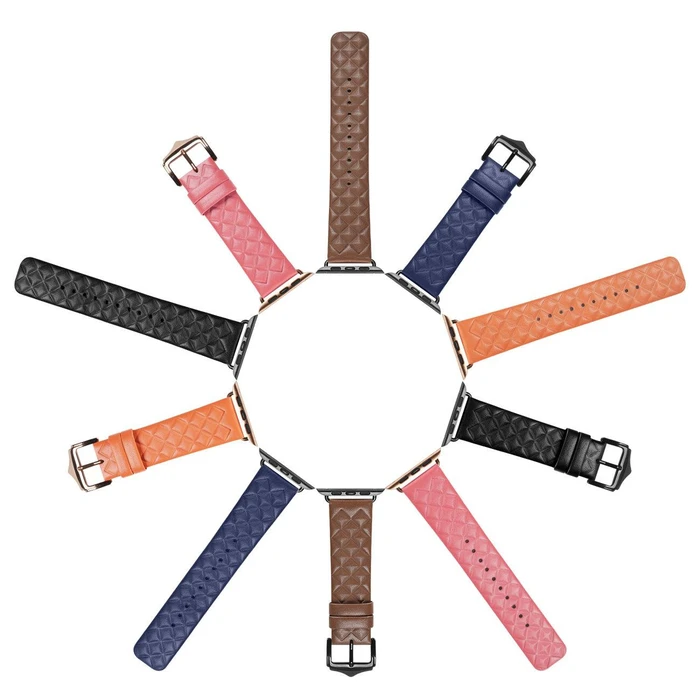 Dux Ducis Leather Strap for Apple Watch 4/5/6/7/8/9/SE/10 40/41/42mm blue (England Version)