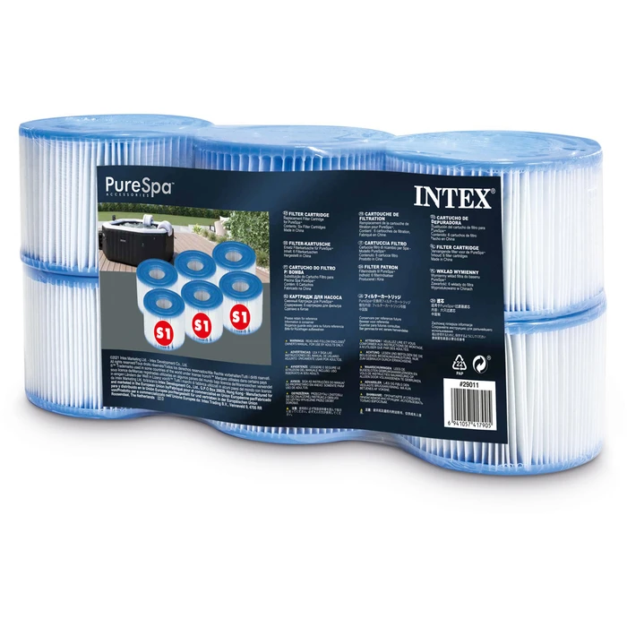 INTEX PureSpa S1 Pump Filter Cartridge - 6 Pack