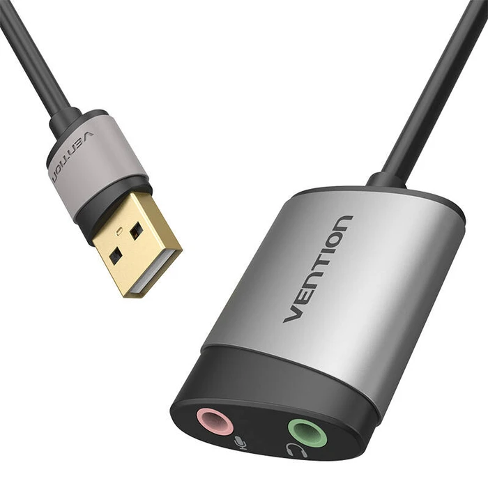 Κάρτα Ήχου External USB 0.15m Vention CDKHB (gray)