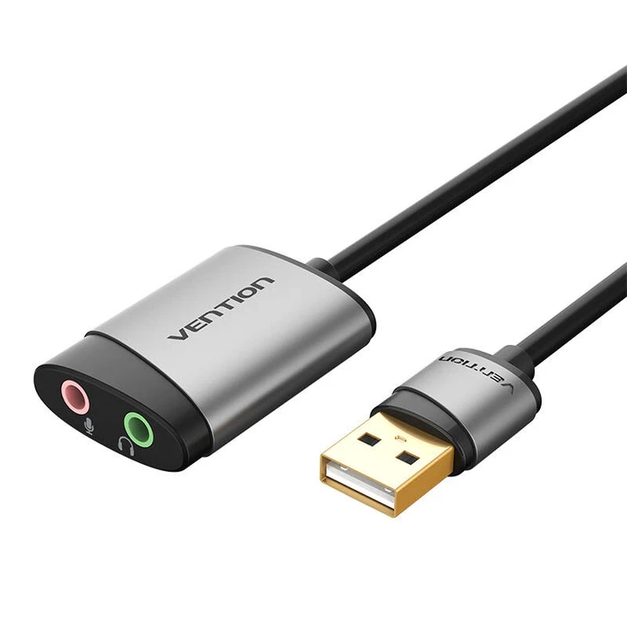 Κάρτα Ήχου External USB 0.15m Vention CDKHB (gray)