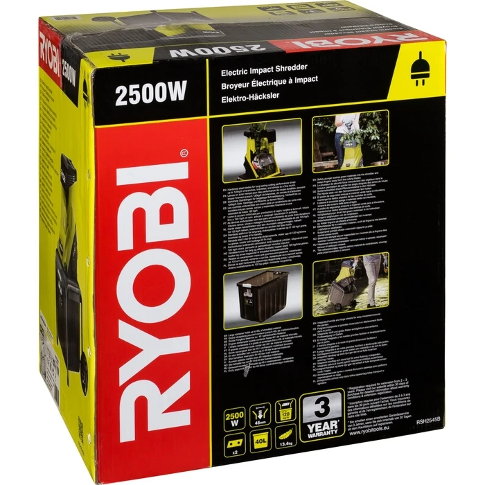 Ryobi RSH2545B Θρυμματιστής Κλαδιών Ηλεκτρικός Εδάφους