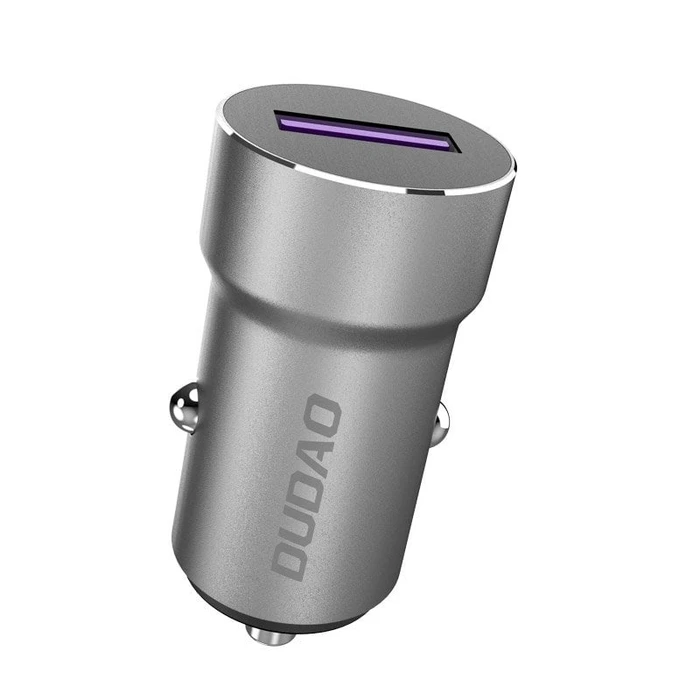Dudao Fast USB Cigarette Lighter Car Charger 5 A 22.5 W Quick Charge 3.0 VOOC Gray (R4Pro Upgrade gray)