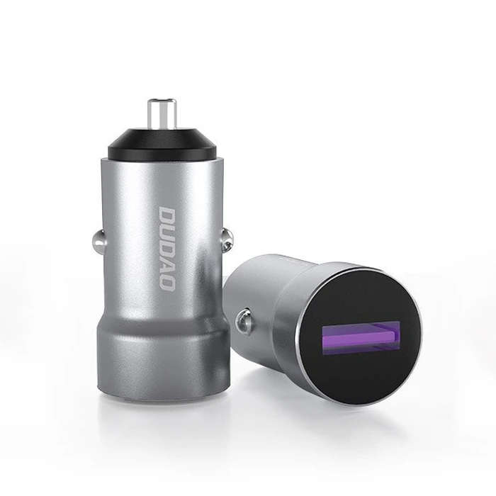 Dudao Fast USB Cigarette Lighter Car Charger 5 A 22.5 W Quick Charge 3.0 VOOC Gray (R4Pro Upgrade gray)