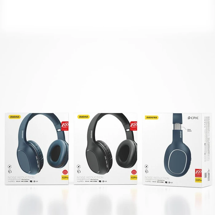 Wireless over-ear headphones Dudao Bluetooth 5.0 black (X22Pro)
