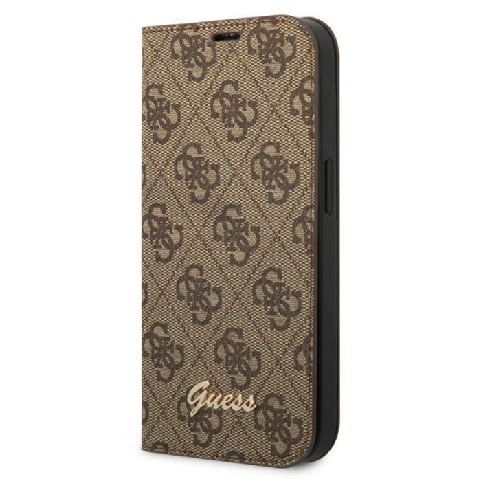 Guess GUBKP14XHG4SHW Apple iPhone 14 Pro Max brown book 4G Vintage Gold Logo
