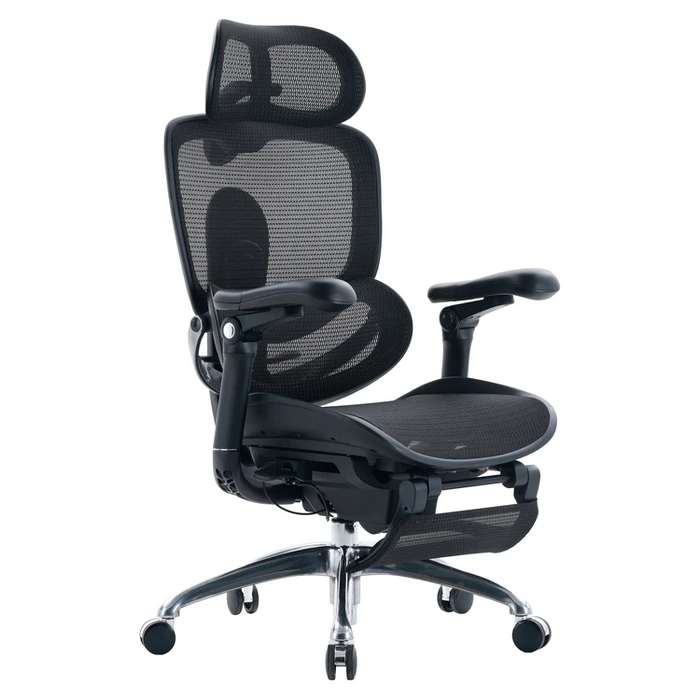 SIHOO Doro C300 Pro V2 Καρέκλα Γραφείου Μαύρη με Ποδοστήρι και Ρυθμιζόμενα Μπράτσα