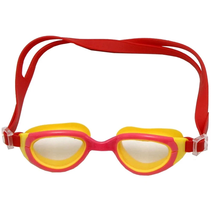 Fortis Children's Silicone Swimming Goggles Two-tone (Red-Yellow)