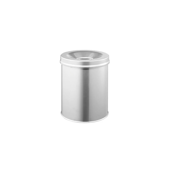 Durable Μεταλλικός Κάδος Απορριμμάτων Γκρι 15lt (330523)
