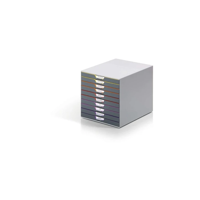 Durable Πλαστικό Συρταράκι Γραφείου 10 Θέσεων 35.6x29.2x28 cm Γκρι Varicolor 1657610