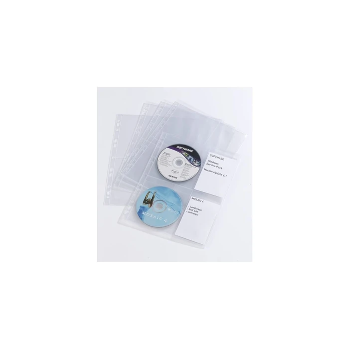 DURABLE Θήκες CD/DVD COVER light M, πακέτο 10 διαφανείς θήκες