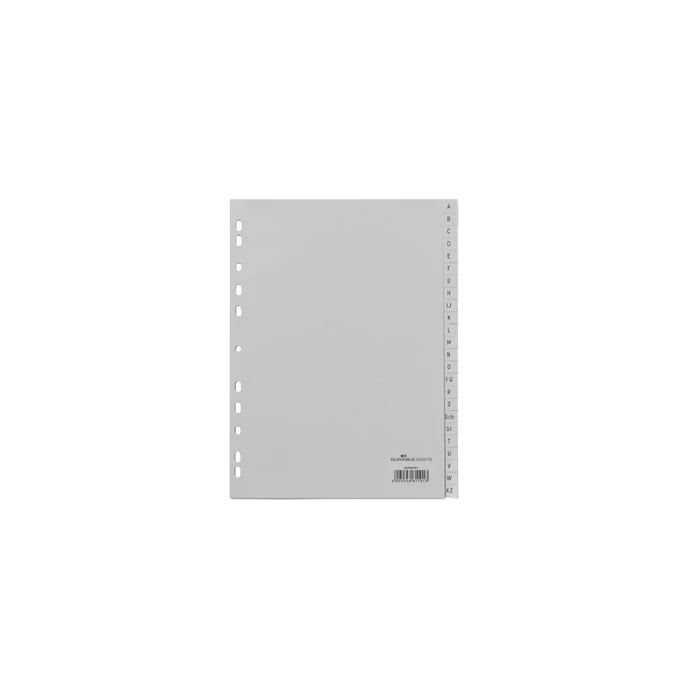 DURABLE A-Z Register A4 24-piece PP full-tab grey