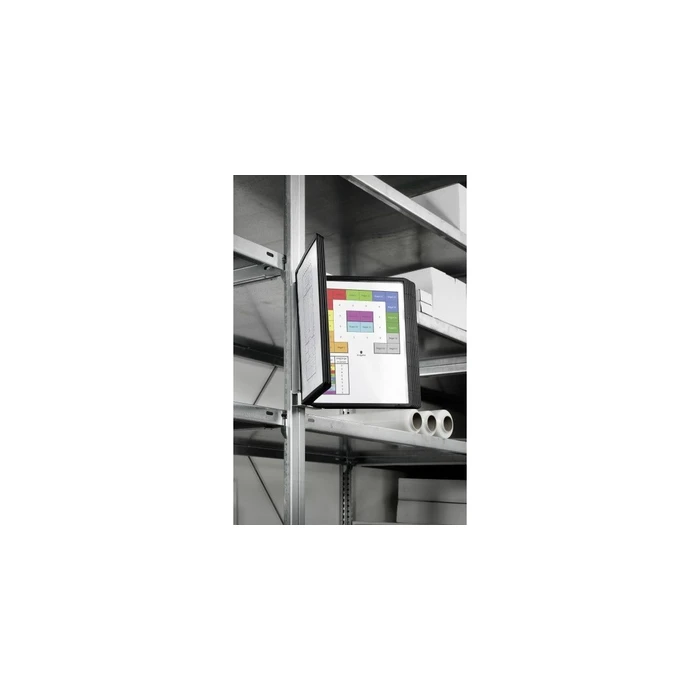 DURABLE VARIO® MAGNET WALL 10 - Επιτοίχιο μαγνητικό σύστημα προβολής με 10 θήκες SHERPA, μαύρο