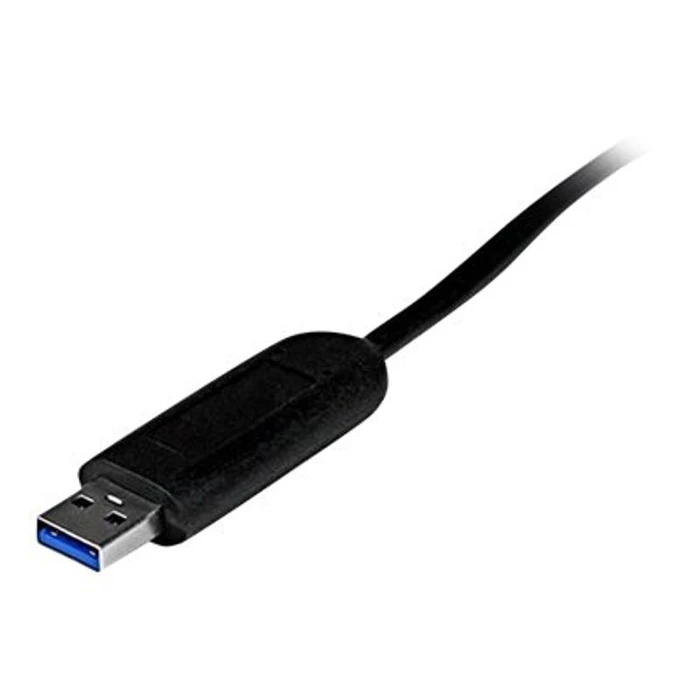 USB Hub StarTech 4 Port USB 3.0 SuperSpeed Hub - Black - Portable external with built-in cable hub - 4 ports