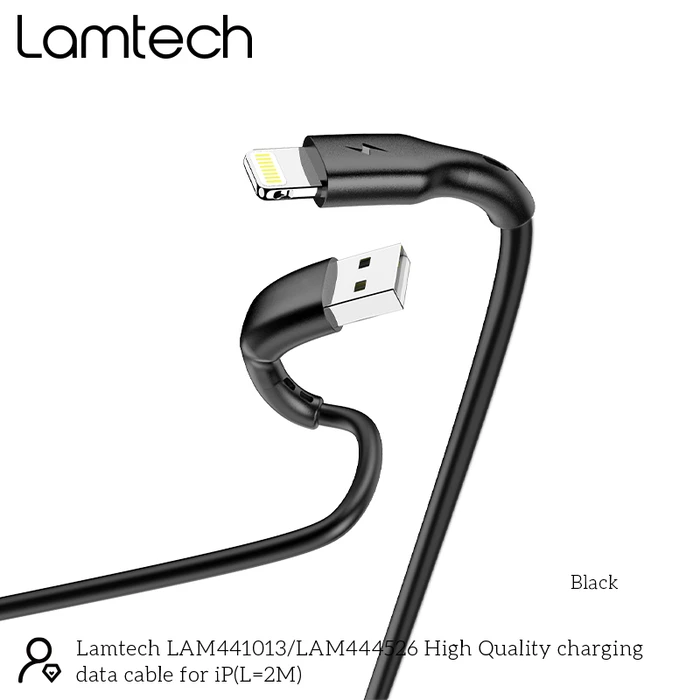 Καλώδιο Lightning Lamtech Lightning 2m Black