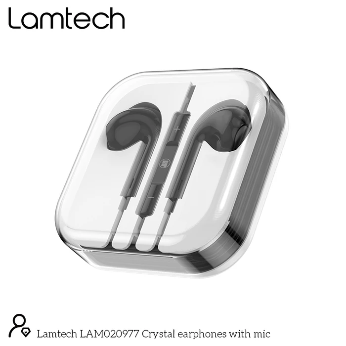 Handsfree Ακουστικά Lamtech Stereo 3,5mm JACK Black