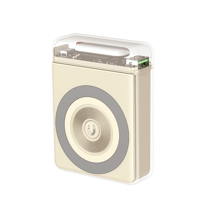 XO Power Bank PR226 Mini Transparent Light Display Magnetic Absorption Fast Charging 10000mAh