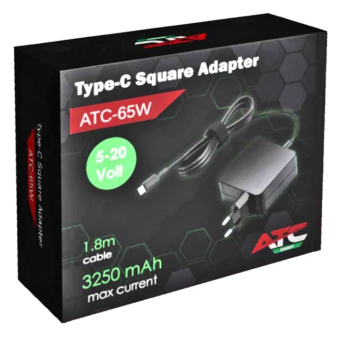 Φορτιστής Laptop 65W ATC Universal TypeC 5-20V