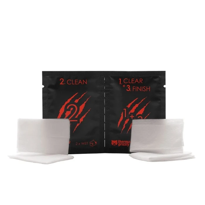 Cleaning Wipes Thermal Grizzly TG remove and degrease wipes