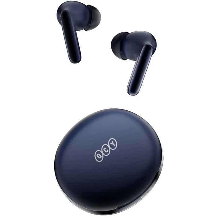 Bluetooth Handsfree Qcy T13 ANC 2 Blue - TWS 28dB active noise canceling 10mm drivers, BT 5.3 30 hours