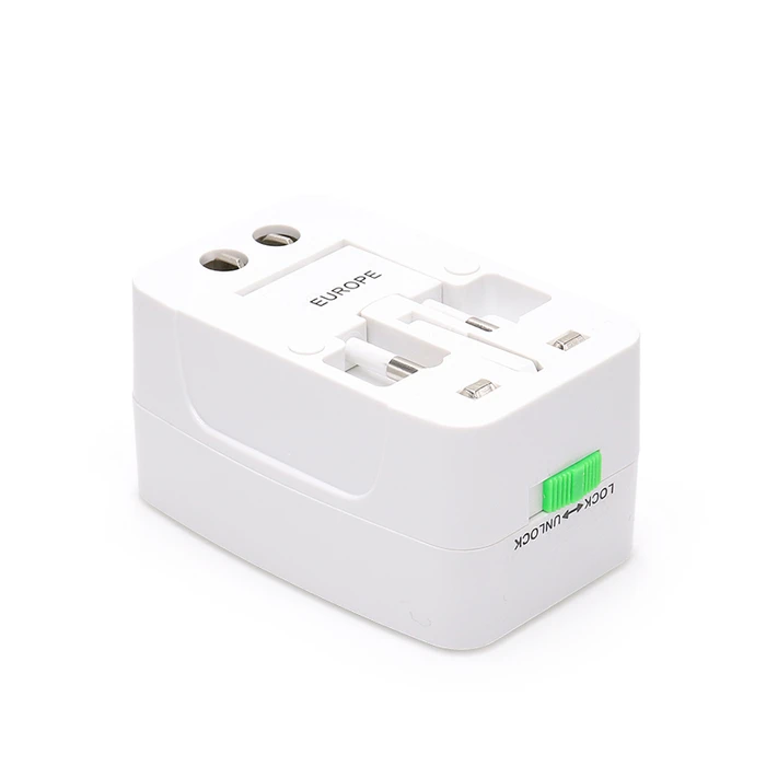 Lamtech LAM073050 Αντάπτορας Ταξιδίου Universal με 2 Θύρες USB