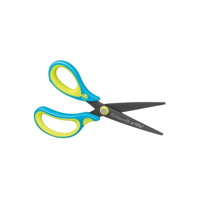 Pelikan griffix SC1BLS left-handed school scissors, pointed tip, 15 cm, blue