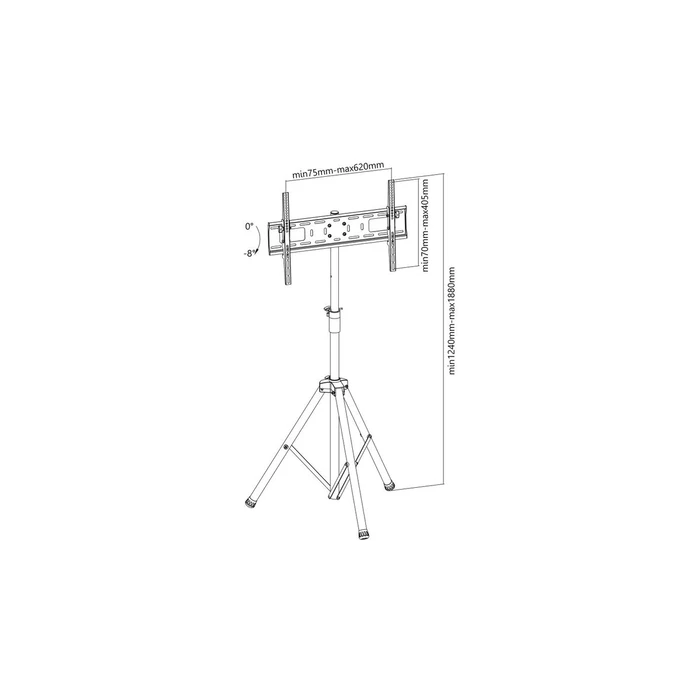 Techly ICA-TR17T Floor TV Stand up to 70" (35 kg)