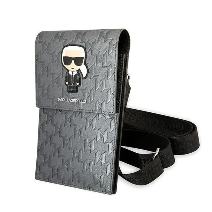 Karl Lagerfeld Bag KLWBSAMIPG silver Ikonik Karl Monogram Patch