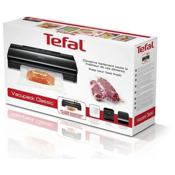 Συσκευαστής Κενού Αέρος και Σφράγισης Tefal Vacupack Classic 130W Μαύρο