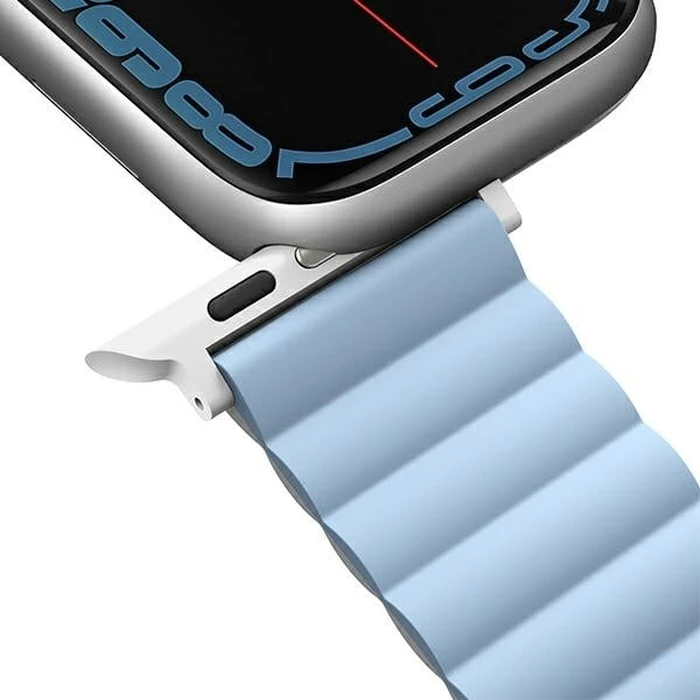 UNIQ Revix strap Apple Watch 4/5/6/7/SE/8/9/Ultra 44/45/49mm Reversible Magnetic white-blue